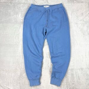 Abercrombie & Fitch Jogger Sweatpants Blue Soft AF Fleece Drawstring Size M Y2K